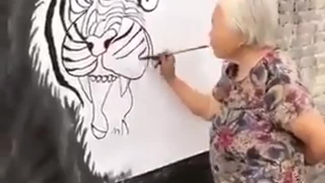 tiger painting (Wait for it!)