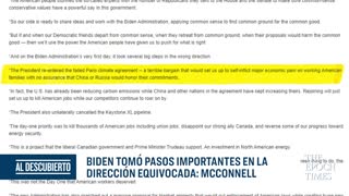 "Biden toma varios pasos importantes en la dirección equivocada": Mitch McConnell | Al Descubierto