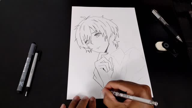 Speed ​​Drawing Anime the pencil