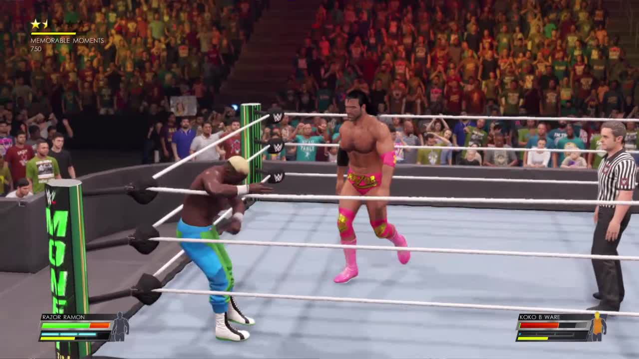 wwe2k22 Scott hall tribute Razor Ramon vs Koko B. Ware