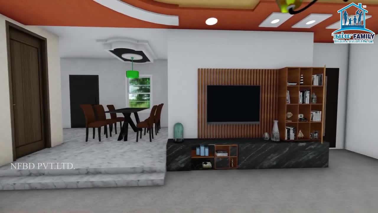 30x60 Kerala House Design 3D | 1200 Sq.ft | South Facing | 2 BHK