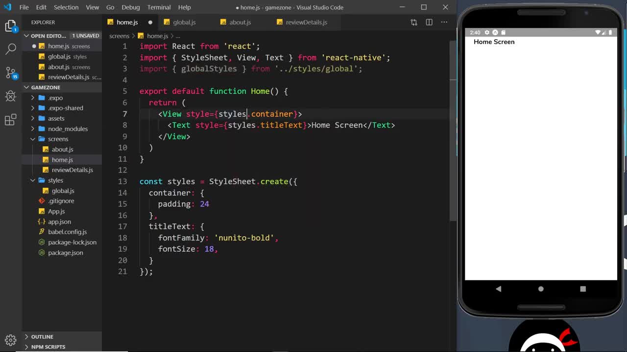 React Native Tutorial #18