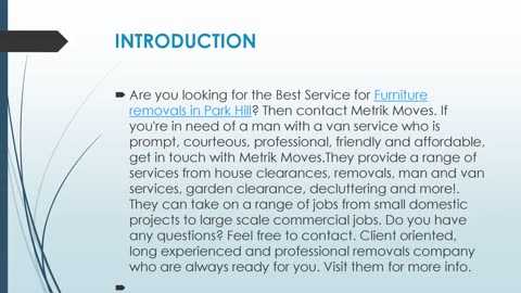 Best Furniture removals in Park Hill.
