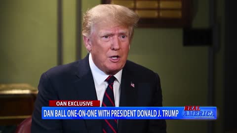 OAN - Dan Ball Interview with President Donald J. Trump (Part 2)