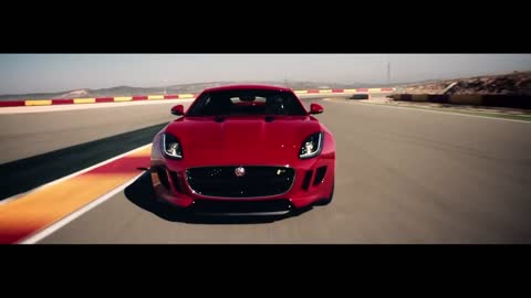 Jaguar F-Type on Race Track