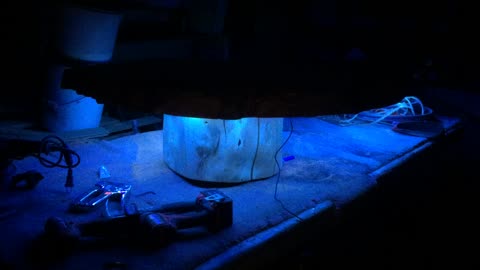 Slab Coffee Table w/ L.E.D Lights!