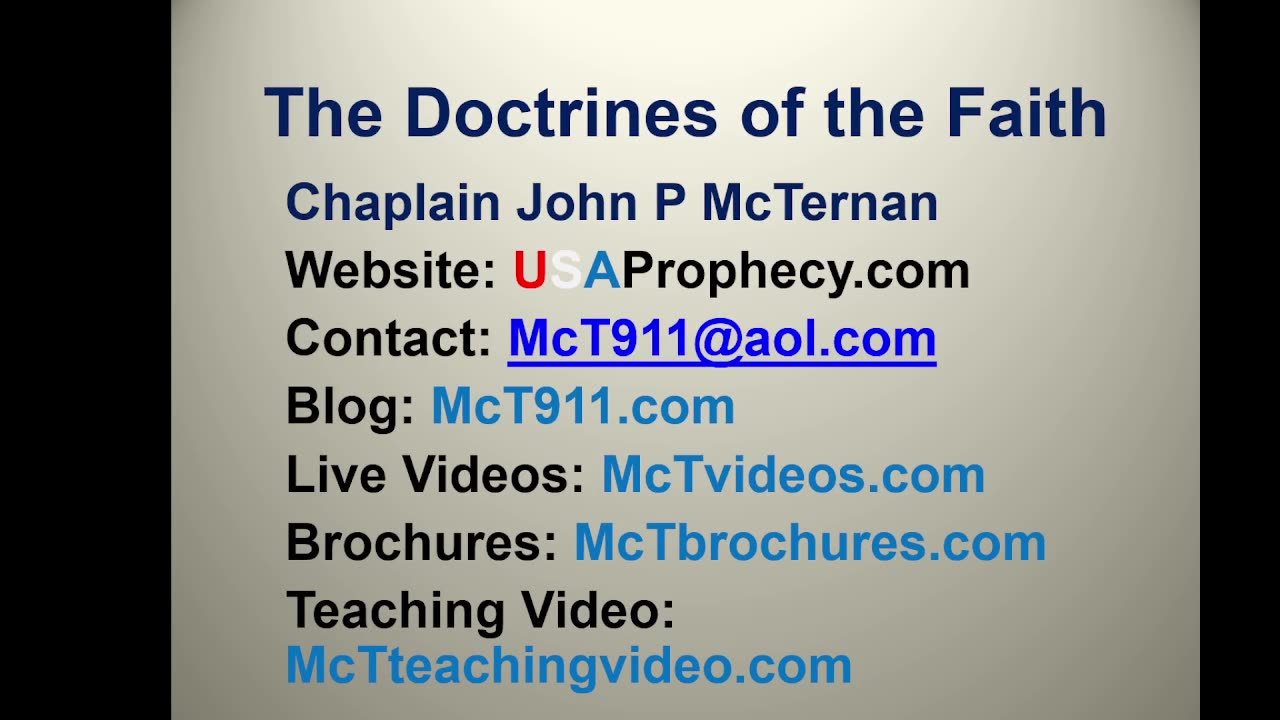 Bible Teaching Doctrine: Holy Spirit: Man's Fall into Sin