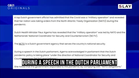 A top Dutch government official has admitted 'Covid' was a military operation