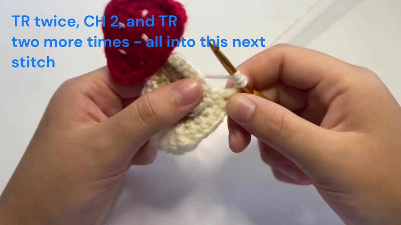 Crochet mashroom granny square full crochet tutorial