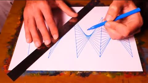 Drawing Geometric Zizag Art Tutorial With Spirogragh Pattern