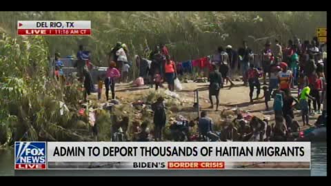 BIDENVILLE, TX: Illegal Aliens Now Bathing in River, Washing Clothes as Number Swells to 14,000