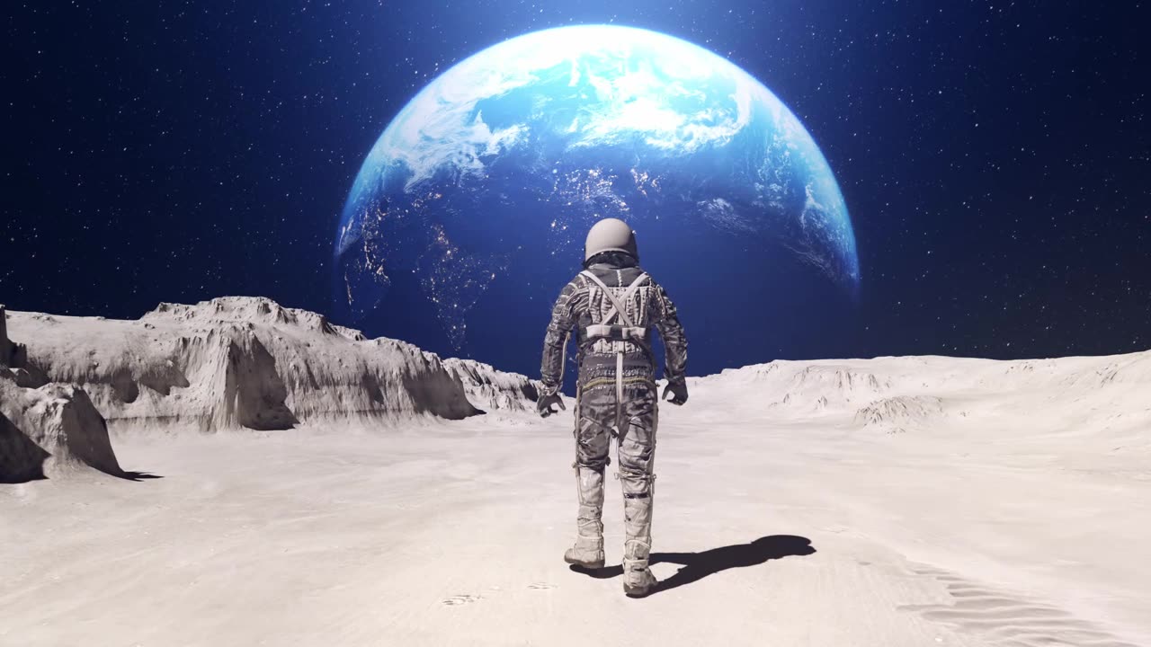 While Strolling On The Moon...
