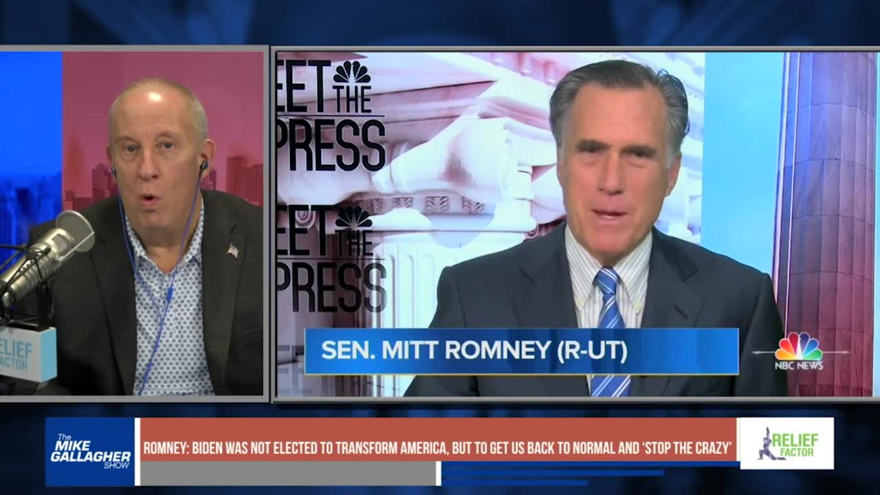 Sen. Mitt Romney claims Biden was elected to ‘stop the crazy’