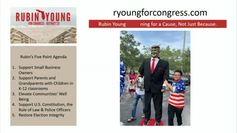 Rubin Young Speaks About His Five-Point Plan to Defeat Congresswoman Debbie Wasserman Schultz