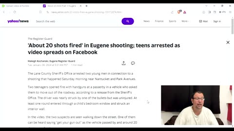 20 Rounds Shot into Childs window in Eugene