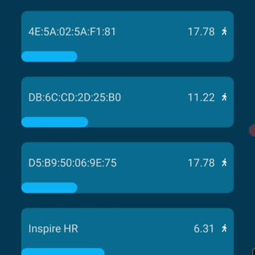 Test Bluetooth scanner avec GPS activés au boulot 4 avril 2022