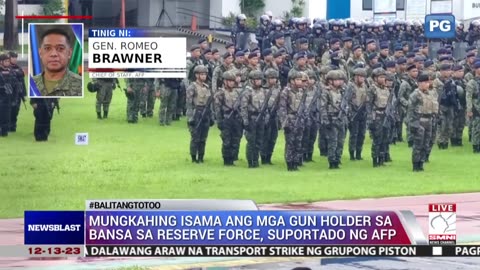 Mungkahing isama ang mga gun holder sa bansa sa reserve force, suportado ng AFP