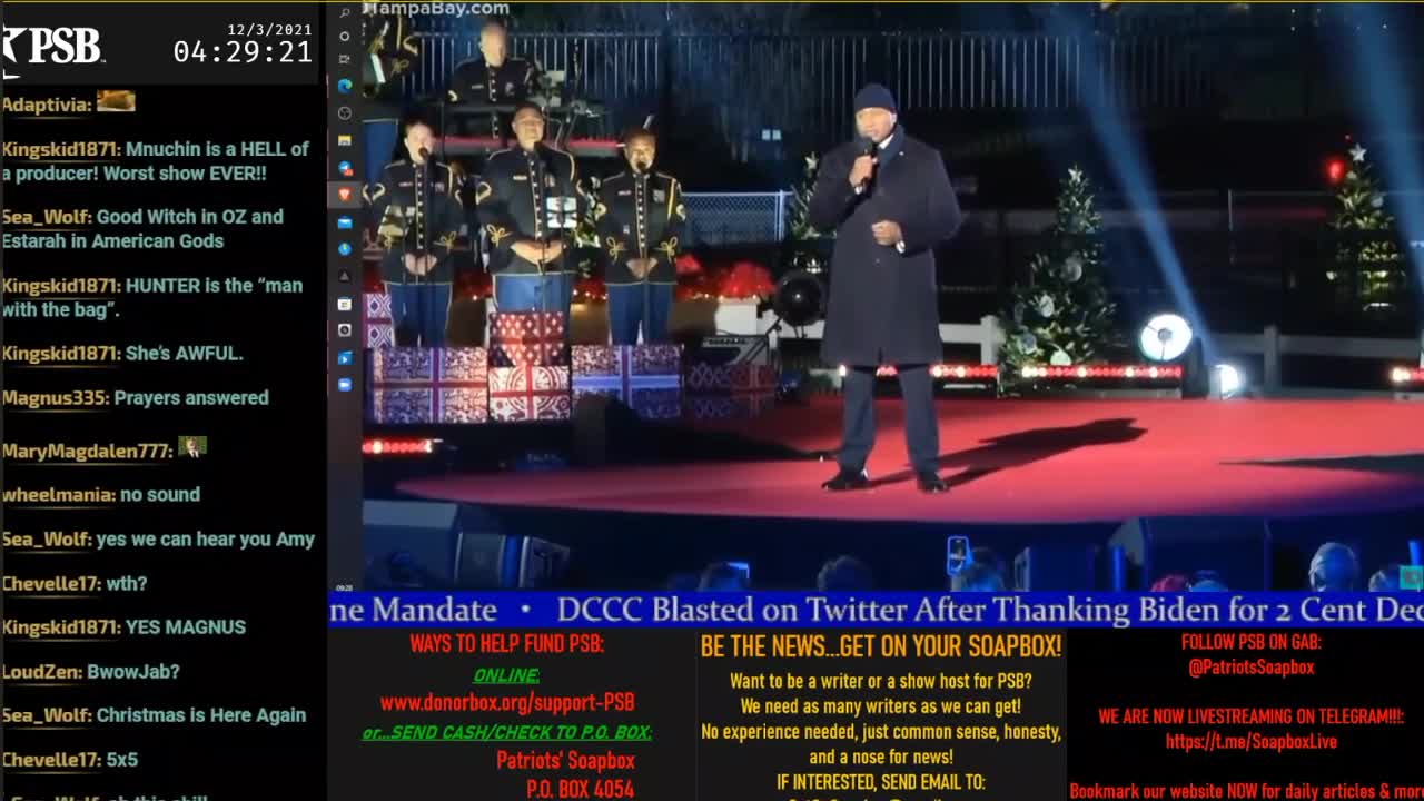 (PSB) Patriot Soap Box (My Episode #91): Fri 3rd Dec : Replay