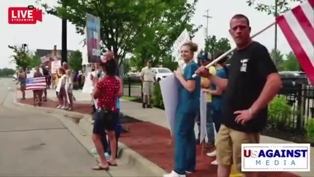 Vaccine Mandate Protest Mercy Hospital / Trinity Medical - Part 1