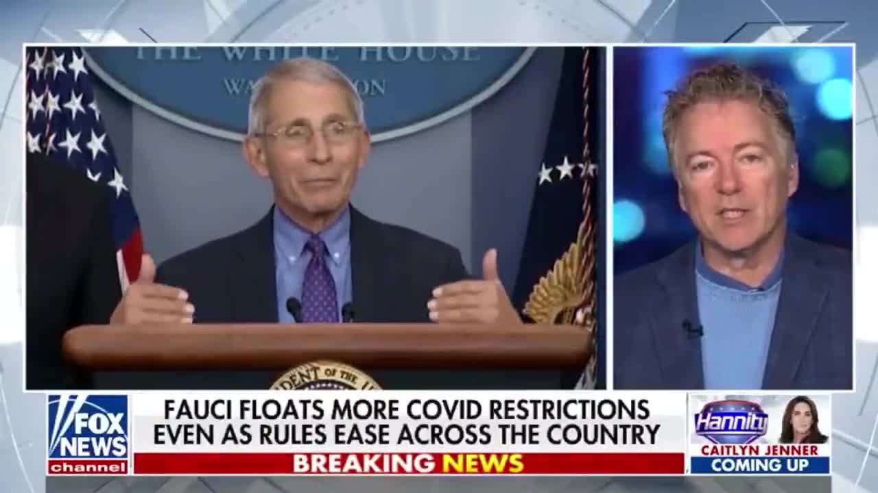 Rand Paul says he'll have Fauci and co investigated, interviewed under oath despite him leaving