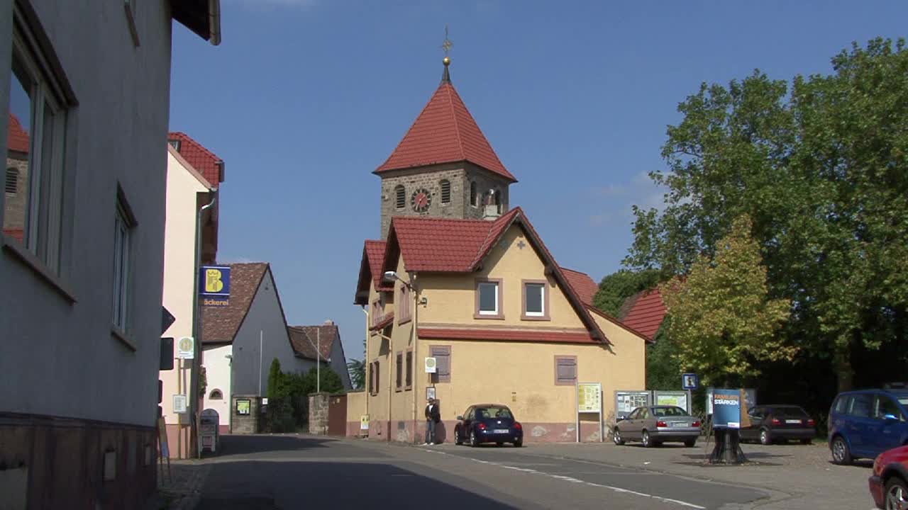 Germany Rhinelalnd Platz village church