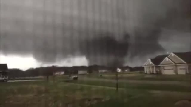 Tornado Touches Down in Rochelle, Illinois