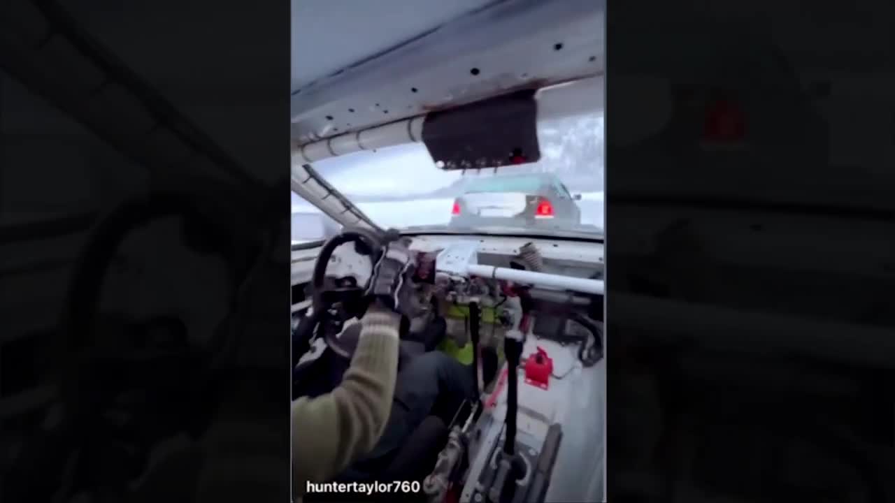 Formula Drift Driver Hunter Taylor DRIFTS ON ICE!