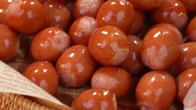 Juice Bursting Round Sausage