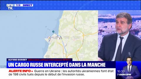 Russian cargo vessel intercepted in the English Channel: