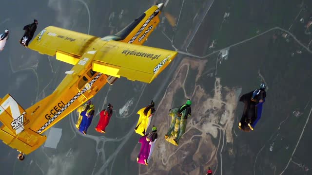 High altitude flight ,Do you like this #Wingsuit flying#