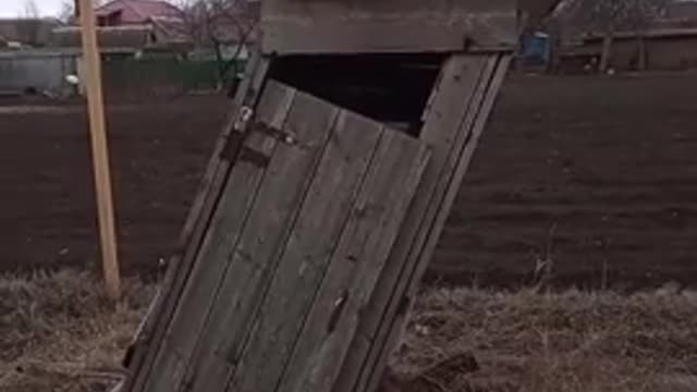 Russian toilete outside
