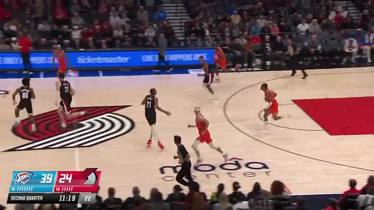 NBA Portland Trail Blazers vs Oklahoma City Thunder 01/11/24