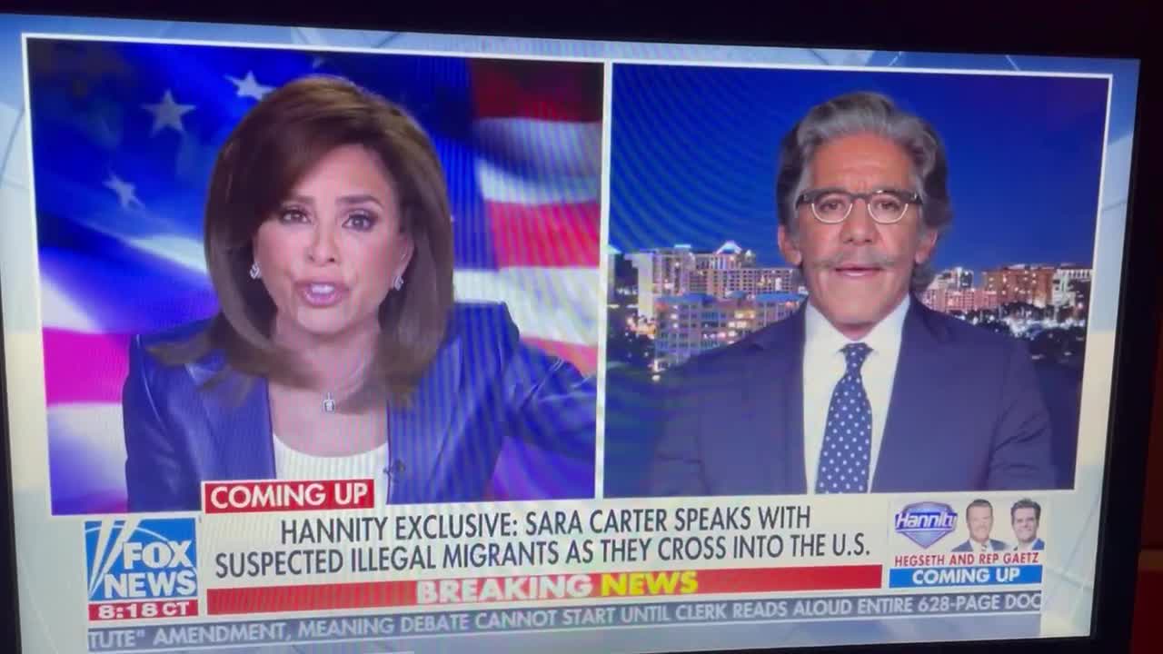 Judge Jeanine Pirro and Fox News Contributer Geraldo Rivera debate the southern border crisis