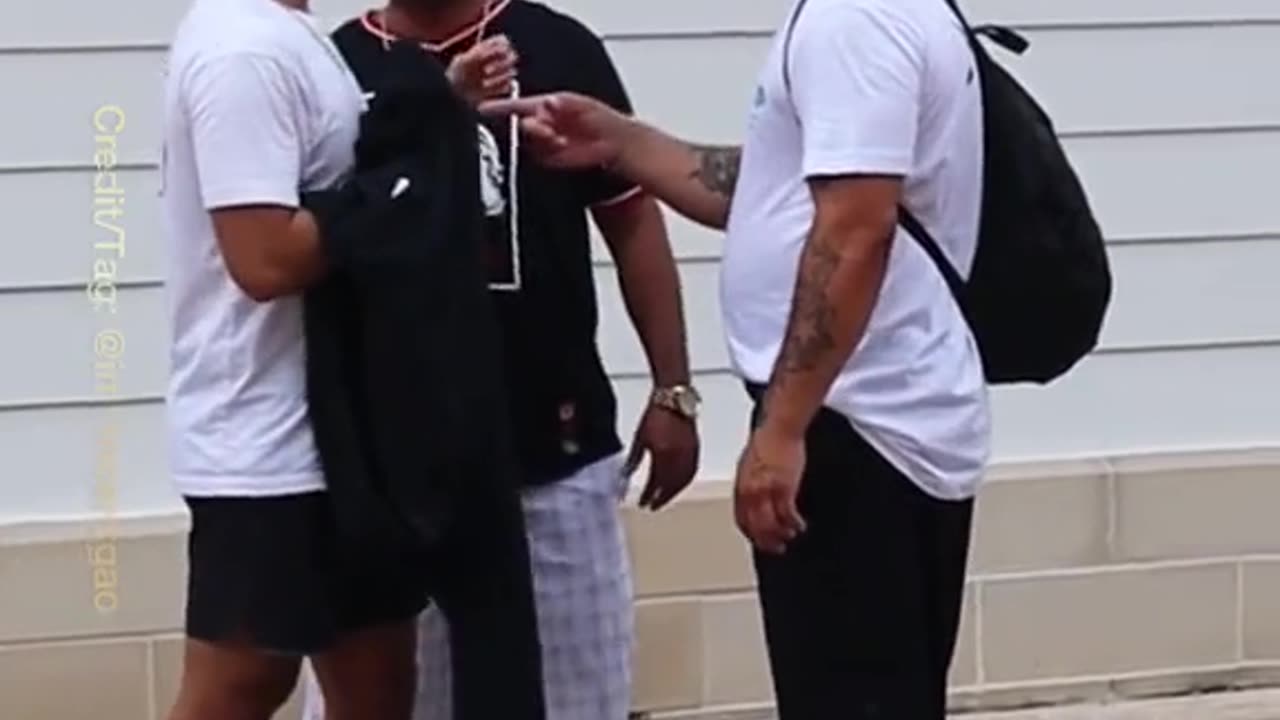 Prank on public place