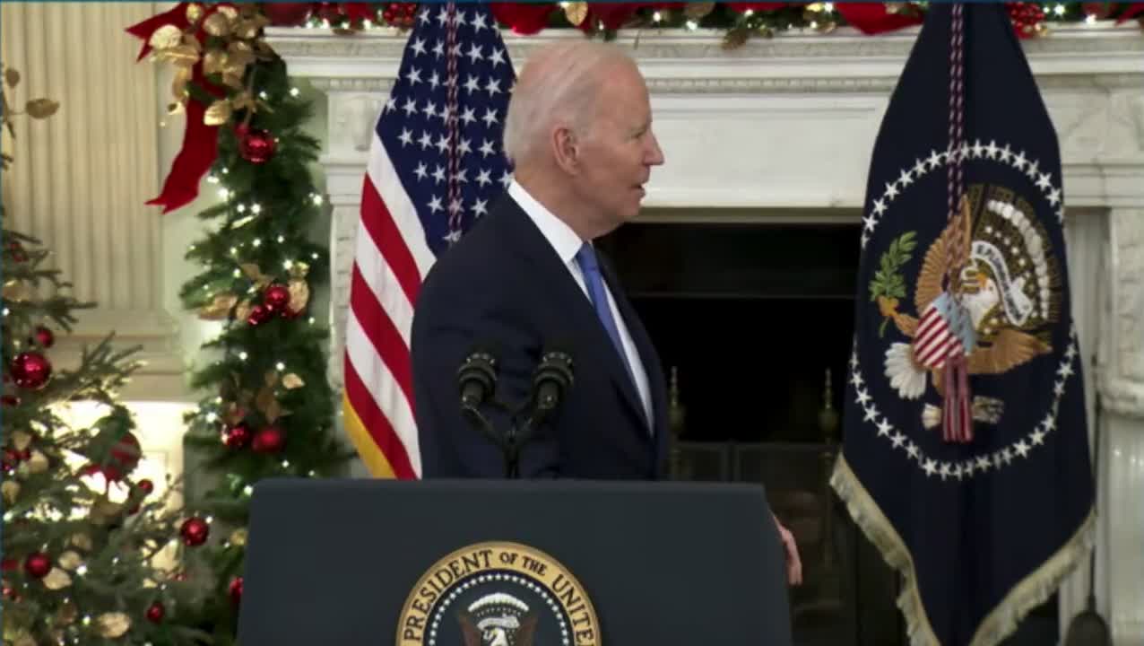 Pres. Biden after WH address: "I'm not supposed to be having this press conference right now."