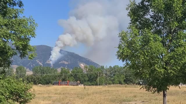 Wildfire Engulfs Montana Mountain Range