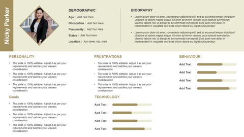 User persona PowerPoint template