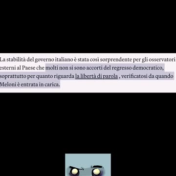 LADY ASPEN MERDONI DETTA GIORGIA LA NUMEROOO UNO...DELLE FIGURE DI MERDA molti non sono riusciti a notare l'arretramento democratico per quanto riguarda la libertà di parola e che viola i diritti umani da lei firmati a settembre 2024 all'ONU