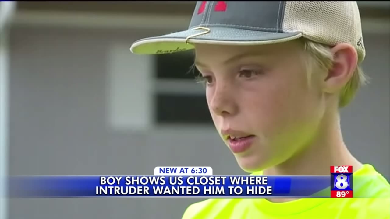 NC An 11 year old boy hits home intruder in the back of the head with a machete