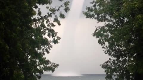 Waterspout on Lake Simcoe in Ontario