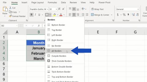 how to make borders in excel sheet.