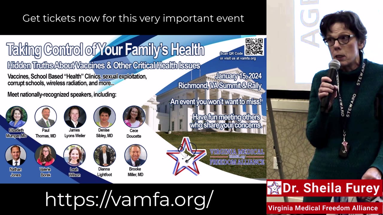 Virginia Medical Freedom Alliance January 15th 2024 Event