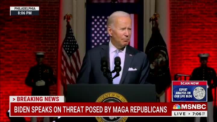 Biden Labels HALF THE COUNTRY A Threat To His Regime