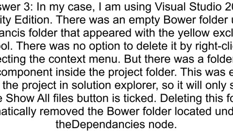 Cleanly remove bower from an ASPNet 5 project