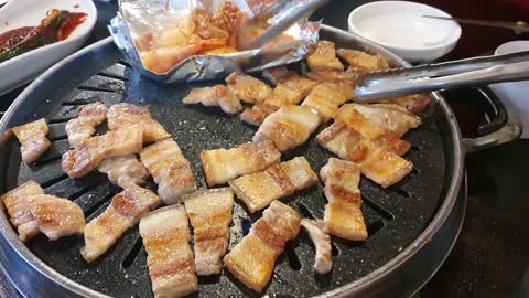 Samgyeopsal (pork belly)