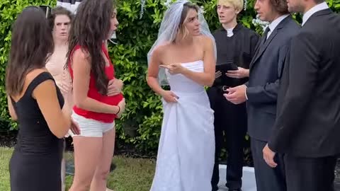 When it fell out of her shirt… her reaction! 😱😱