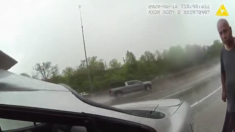 Terrifying... Police Officer Almost Gets Taken Out On A Traffic Stop