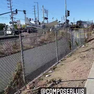 L.A. Police Save Pilot Stuck on Railroad Tracks Right Before Train Hits Plane