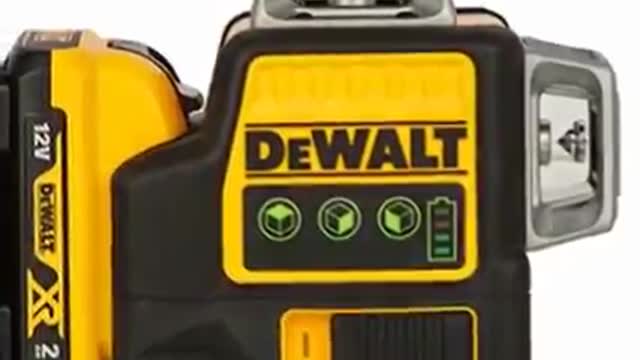 Dewalt Linienlaser (selbstnivellierender 3x360°,10,8V, 2Ah, manueller Modus ab 4° (Blinkmodus)