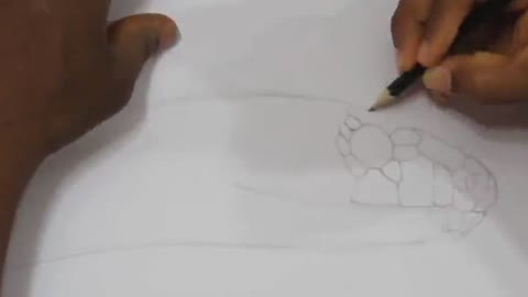 The great God drew a snake on the paper